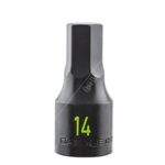 Carlyle Hand Tools Hex 60mm Long Iimpact Socket - 1/2 Inch Drive (CISH1214M)