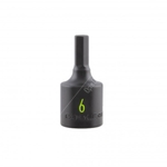 Carlyle Hand Tools Hex 60mm Long Impact Socket - 3/8 Inch Drive (CISH3806M)
