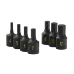 Carlyle Hand Tools Hex Impact Socket Set - 4-12mm - 3/8 Inch Drive (CISS387HM)