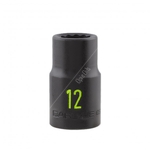 Carlyle Hand Tools Impact Socket - 1/2 Inch Drive - 12 Point (CIS12112M)