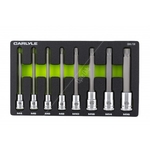 Carlyle Hand Tools Long Triple Square Bit Set M4 - M16 (CBSLTS8)