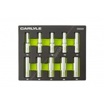 Carlyle Hand Tools Metric Chrome Deep Socket Set 10mm - 19mm - 1/2 Inch Drive (CSSD12010M)