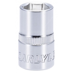 Carlyle Hand Tools Standard Shallow Socket - 1/2 Inch Drive (S12015M)