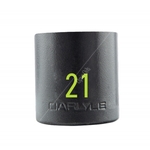 Carlyle Hand Tools Stubby Impact Socket - 1/2 Inch Drive - 6 Point (CISST1221M)