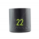 Carlyle Hand Tools Stubby Impact Socket - 1/2 Inch Drive - 6 Point (CISST1222M)