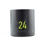 Carlyle Hand Tools Stubby Impact Socket - 1/2 Inch Drive - 6 Point (CISST1224M)