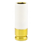 Carlyle Hand Tools Wheel Protector Impact Socket - 1/2 Inch Drive - 6 Point (CISWP1219M)