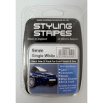 White 9mm Styling Stripe By Castle Promotions
