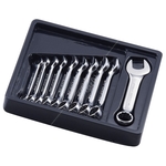 Metric 12 Point Stubby Combination Wrench Set