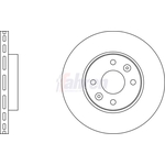 Fahren Vented Brake Discs - Front (FBD6691)