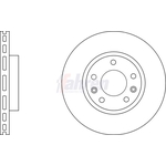 Fahren Vented Brake Discs - Front (FBD6793)