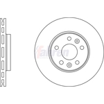 Fahren Vented Brake Discs - Front (FBD6834)