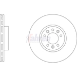 Fahren Vented Brake Discs - Front (FBD6939)