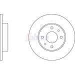 Fahren Solid Brake Discs - Front Or Rear (FBD6092)