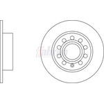 Fahren Solid Brake Discs - Rear (FBD6087)