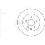 Fahren Solid Brake Discs - Rear (FBD6206)