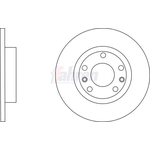 Fahren Solid Brake Discs - Rear (FBD6821)