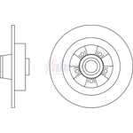 Fahren Solid Brake Discs - Rear (FBD6835)
