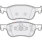 Fahren Brake Pads - Front (FBP3893) For: Ford