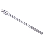 Chrome Plated Breaker Bar / Socket With 180 Degree Pivoting Drive End And Textured Handle