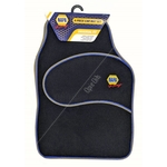 NAPA Racing Universal Car Mats - Yellow & Blue Banding