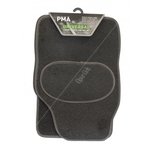 PMA Universal Luxury Car Mat Set with Grey Binding
