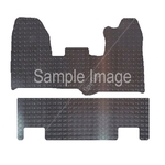 Polco Rubber Tailored Car Mat For Ford Transit Custom DC2SD [With 4 Clips] (2015 Onwards) - Pattern 3850