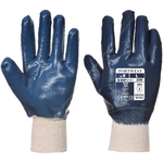 Portwest Nitrile Knitwrist Abrasion Resistant Gloves - Navy