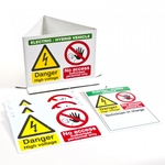 Prosol EV and Hybrid Vehicle Warning Sign Pack