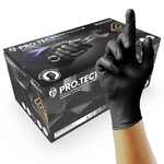 Unicare Black Heavy Duty Diamond Grip Nitrile Gloves