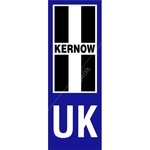 Kernow UK Number Plate Sticker By Castle Promotions