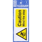Caution Mind The Step Sticker By Castle Promotions