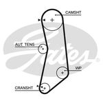 Gates PowerGrip Timing Belt Kit (K015626XS) Fits: Fiat