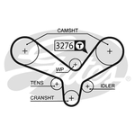 Gates PowerGrip Timing Belt Kit (K025344XS)
