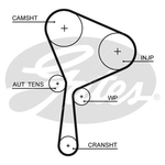 Gates PowerGrip Water Pump & Timing Belt Kit (KP15654XS) Fits: Renault