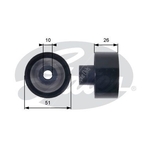 Gates DriveAlign Idler Pulley (T36090)