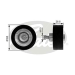 Gates DriveAlign Idler Pulley (T36207)