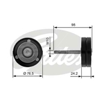 Gates DriveAlign Idler Pulley (T36232)