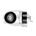 Gates DriveAlign Idler Pulley (T36265)