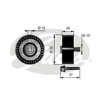 Gates DriveAlign Idler Pulley (T36300)