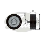 Gates DriveAlign V-Ribbed Belt Idler Pulley (T36363)