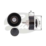 Gates DriveAlign V-Ribbed Belt Idler Pulley (T36385) Fits: BMW