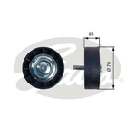 Gates DriveAlign V-Ribbed Belt Idler Pulley (T36402)
