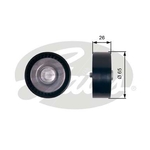 Gates DriveAlign V-Ribbed Belt Idler Pulley (T36414)