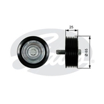 Gates DriveAlign Idler Pulley (T36433)