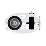 Gates DriveAlign Idler Pulley (T36434)