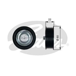 Gates DriveAlign Idler Pulley With Grooves (T36473)