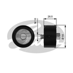 Gates DriveAlign Idler Pulley (T36537)