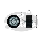 Gates DriveAlign Idler Pulley (T36621) Fits: Mercedes-Benz