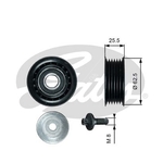 Gates DriveAlign V-Ribbed Belt Idler Pulley (T36736)